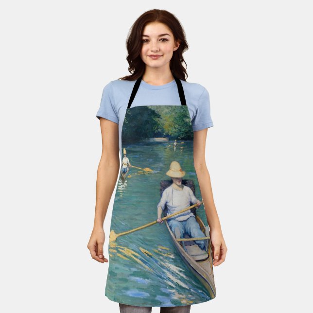 Gustave Caillebotte - Skiffs on the Yerres Apron (Worn)