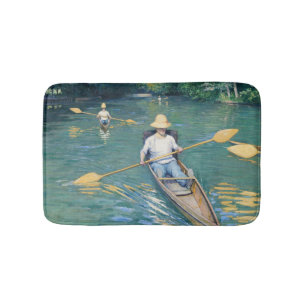 Gustave Caillebotte - Skiffs on the Yerres Bath Mat