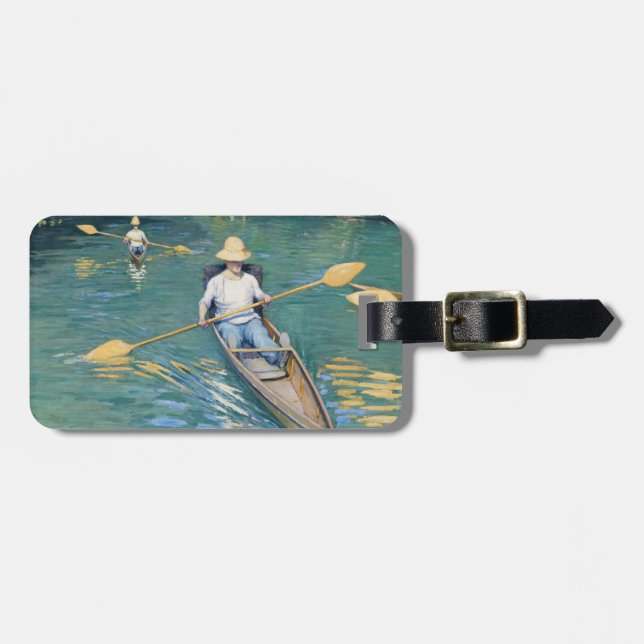 Gustave Caillebotte - Skiffs on the Yerres Luggage Tag (Front Horizontal)