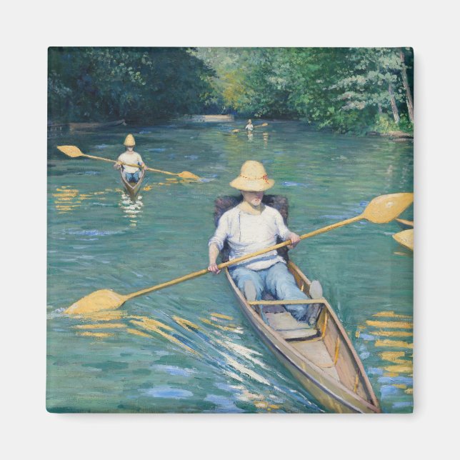 Gustave Caillebotte - Skiffs on the Yerres Magnet (Front)