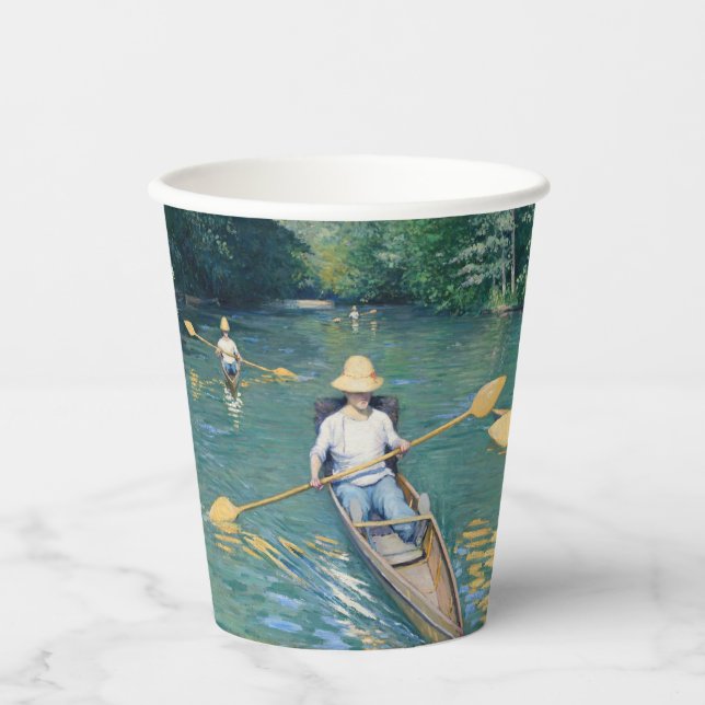 Gustave Caillebotte - Skiffs on the Yerres Paper Cups (Front)