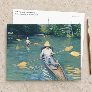 Gustave Caillebotte - Skiffs on the Yerres Postcard