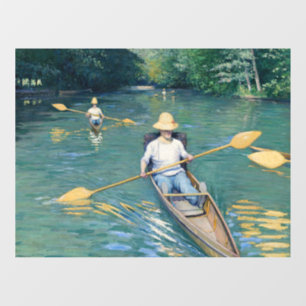 Gustave Caillebotte - Skiffs on the Yerres Window Cling