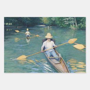 Gustave Caillebotte - Skiffs on the Yerres Wrapping Paper Sheet