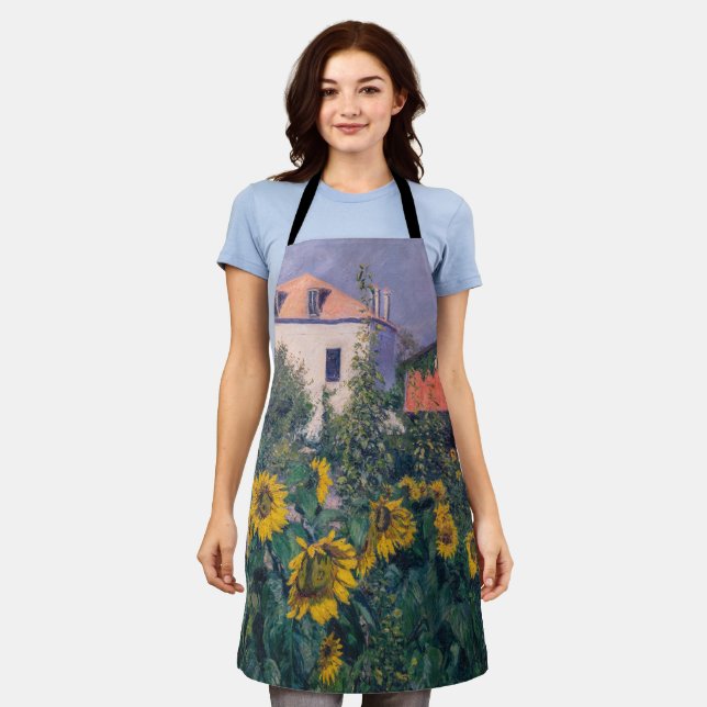 Gustave Caillebotte - Sunflowers, Garden Apron (Worn)
