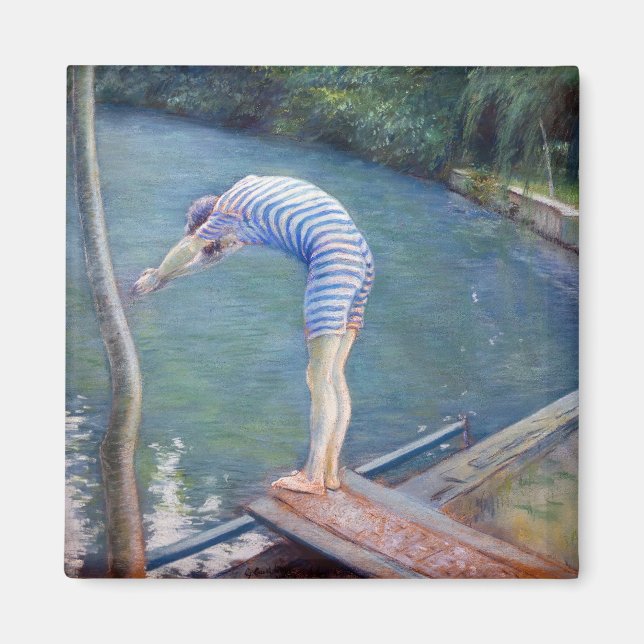 Gustave Caillebotte - The Bather / The Diver Magnet (Front)