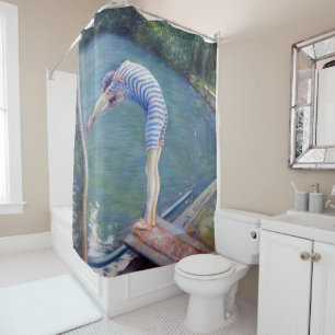 Gustave Caillebotte - The Bather / The Diver Shower Curtain