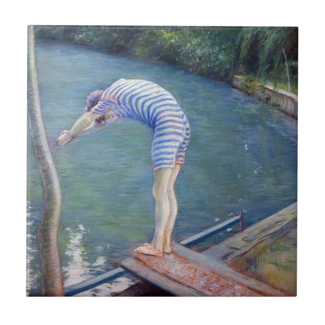 Gustave Caillebotte - The Bather / The Diver Tile (Front)