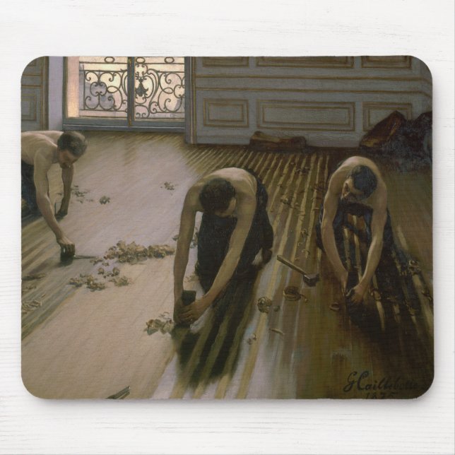 Gustave Caillebotte - The Floor Planers Mouse Mat (Front)
