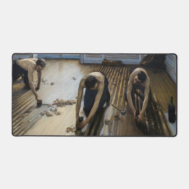 Gustave Caillebotte - The Floor Scrapers Desk Mat (Front)