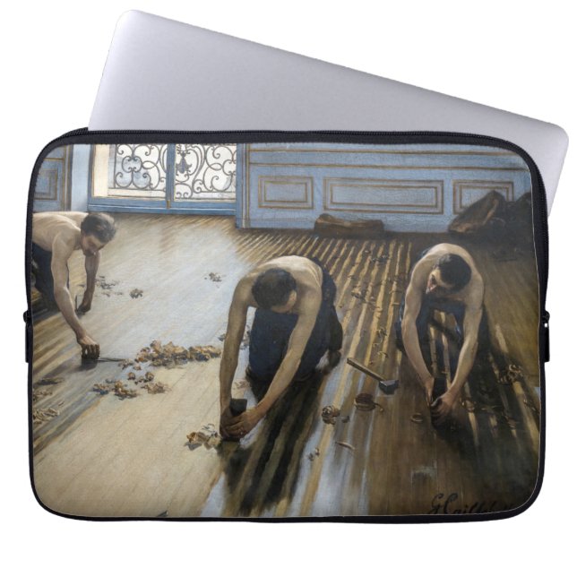 Gustave Caillebotte - The Floor Scrapers Laptop Sleeve (Front)