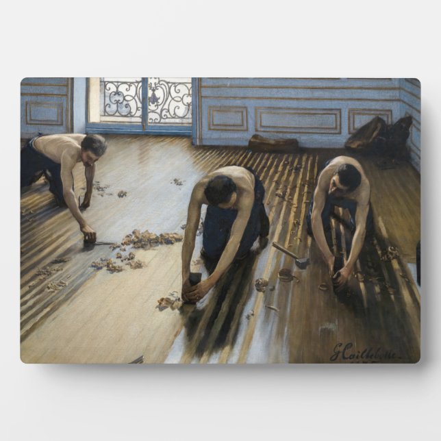 Gustave Caillebotte - The Floor Scrapers Plaque (Front)