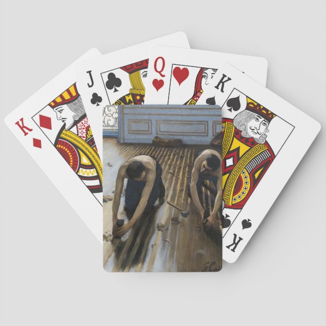 Gustave Caillebotte - The Floor Scrapers Playing Cards (Back)