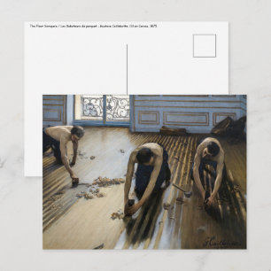 Gustave Caillebotte - The Floor Scrapers Postcard