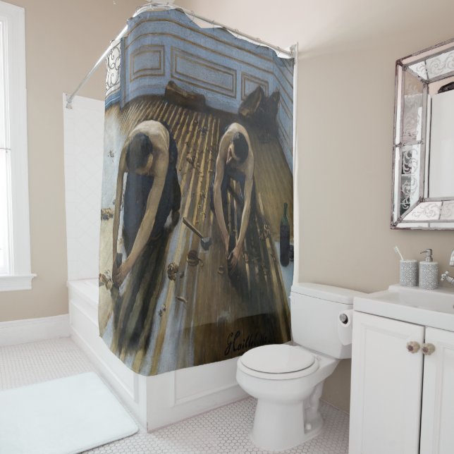 Gustave Caillebotte - The Floor Scrapers Shower Curtain (In Situ)