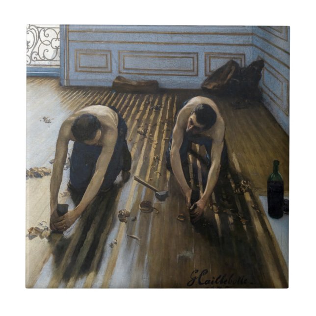 Gustave Caillebotte - The Floor Scrapers Tile (Front)