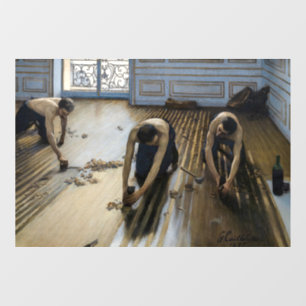 Gustave Caillebotte - The Floor Scrapers Window Cling