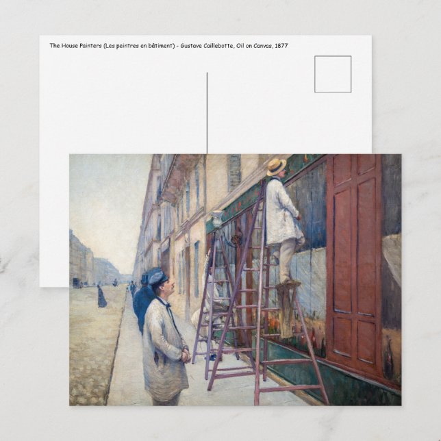 Gustave Caillebotte - The House Painters Postcard (Front/Back)