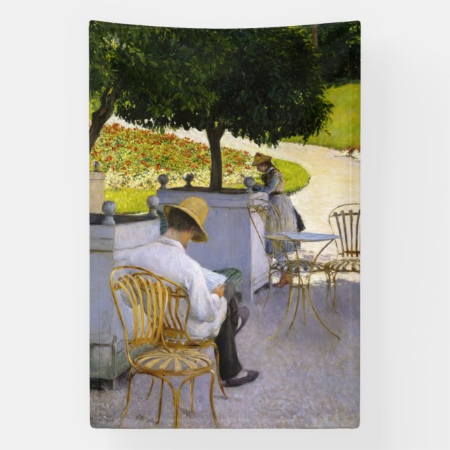 Gustave Caillebotte - The Orange Trees Banner (Vertical)