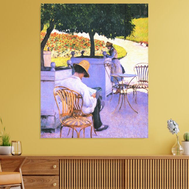 Gustave Caillebotte - The Orange Trees Canvas Print (Insitu(LivingRoom))