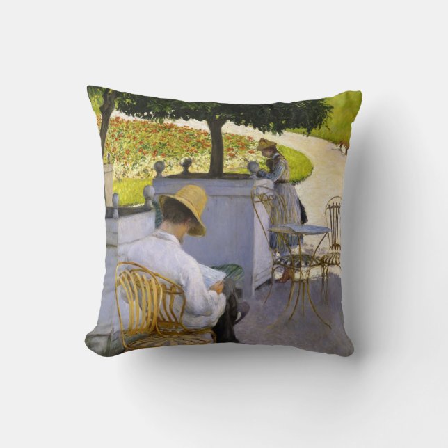 Gustave Caillebotte - The Orange Trees Cushion (Front)