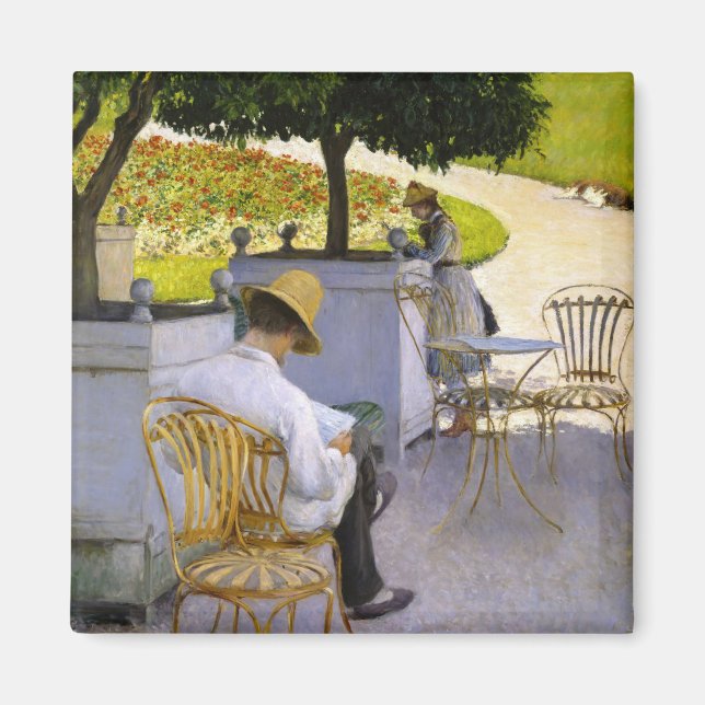 Gustave Caillebotte - The Orange Trees Magnet (Front)