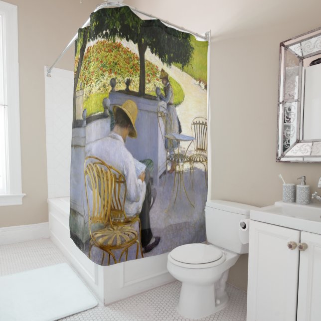 Gustave Caillebotte - The Orange Trees Shower Curtain (In Situ)