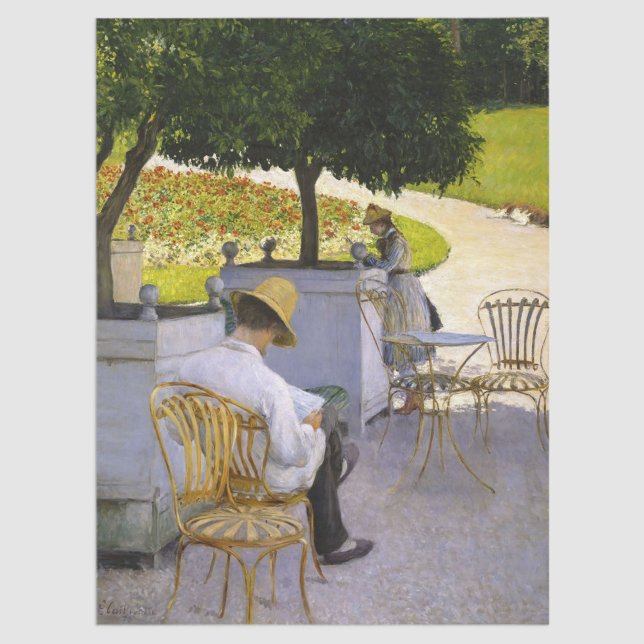 Gustave Caillebotte - The Orange Trees Tissue Paper (Creator Uploaded)