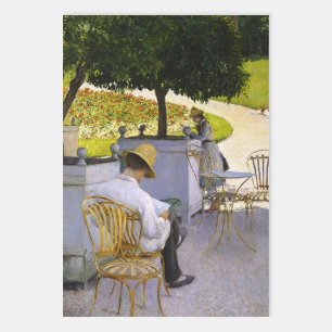 Gustave Caillebotte - The Orange Trees Wrapping Paper Sheet
