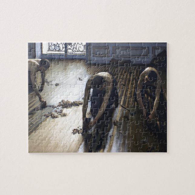 Gustave Caillebotte- The Parquet Planers Jigsaw Puzzle (Horizontal)
