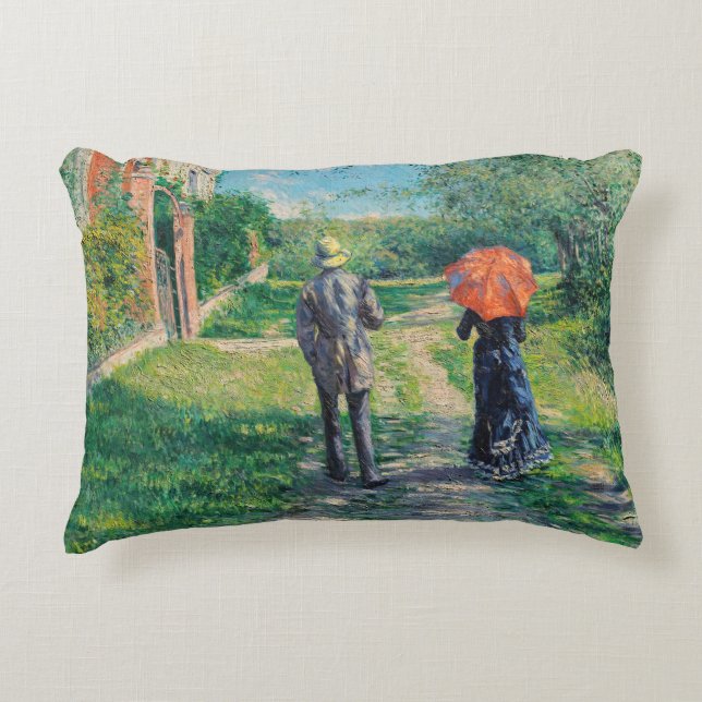 Gustave Caillebotte - The Path Uphill Decorative Cushion (Front)