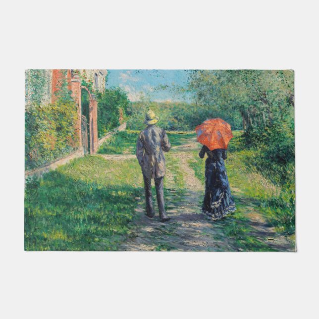 Gustave Caillebotte - The Path Uphill Doormat (Front)