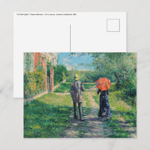 Gustave Caillebotte - The Path Uphill Postcard
