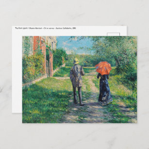 Gustave Caillebotte - The Path Uphill Postcard