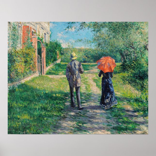 Gustave Caillebotte - The Path Uphill Poster (Front)