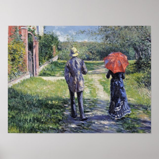 Gustave Caillebotte - The Path Uphill Poster (Front)
