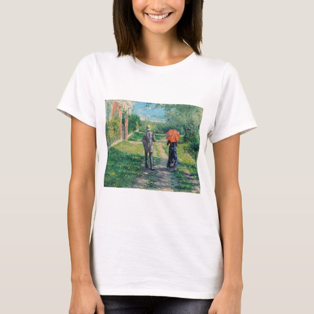 Gustave Caillebotte - The Path Uphill T-Shirt (Front)