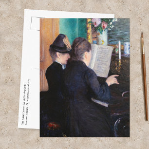 Gustave Caillebotte - The Piano Lesson Postcard