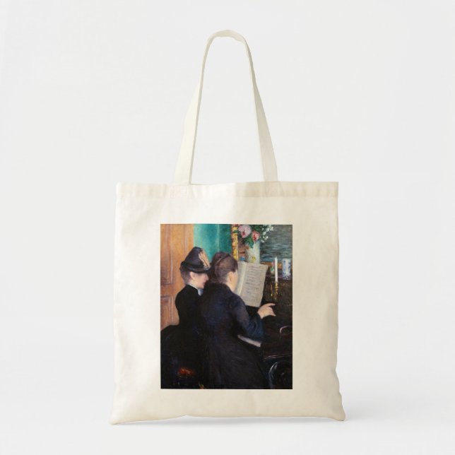 Gustave Caillebotte - The Piano Lesson Tote Bag (Front)