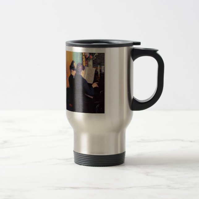 Gustave Caillebotte- The Piano Lesson Travel Mug (Right)