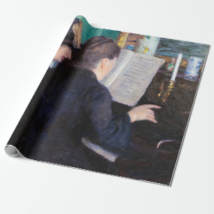 Gustave Caillebotte - The Piano Lesson Wrapping Paper