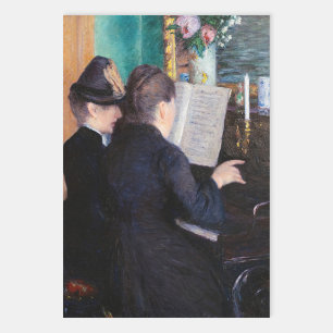 Gustave Caillebotte - The Piano Lesson Wrapping Paper Sheet