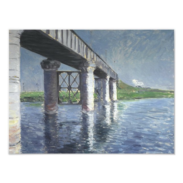 Gustave Caillebotte - The Seine and the Railroad Photo Print (Front)