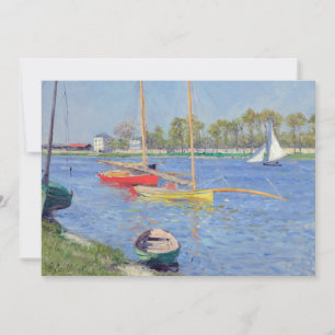 Gustave Caillebotte - The Seine at Argenteuil Invitation