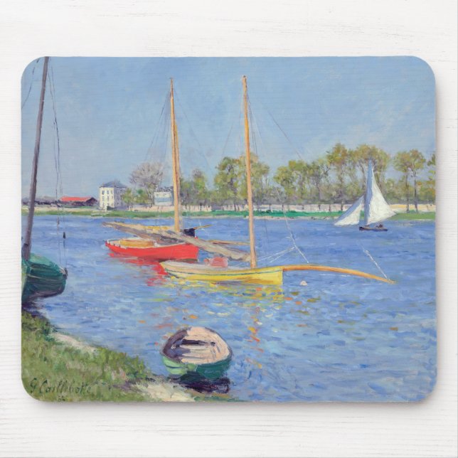 Gustave Caillebotte - The Seine at Argenteuil Mouse Mat (Front)