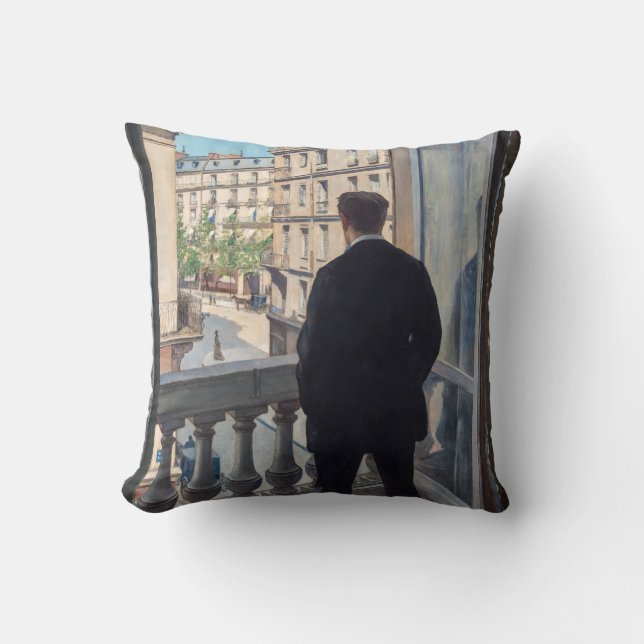 Gustave Caillebotte - Young Man at His Window  Cushion (Front)