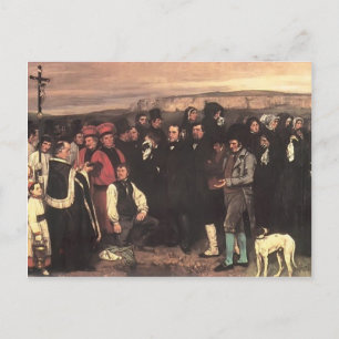 Gustave Courbet- A Burial at Ornans Postcard