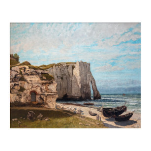 Gustave Courbet - Cliffs at Etretat after Storm Acrylic Print