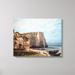 Gustave Courbet - Cliffs at Etretat after Storm Canvas Print