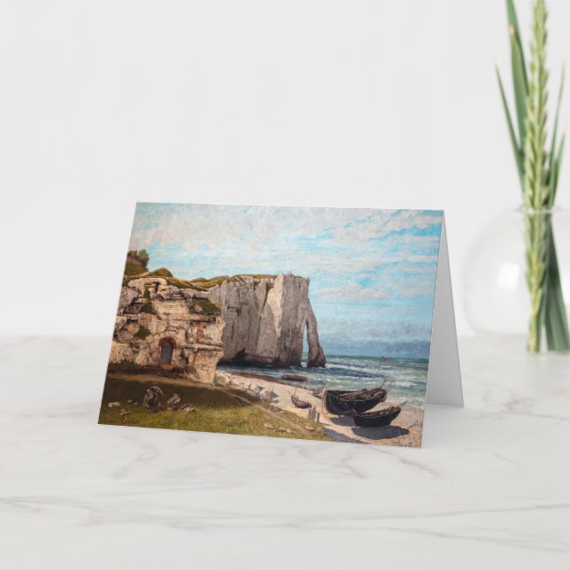 Gustave Courbet - Cliffs at Etretat after Storm Card (Front)